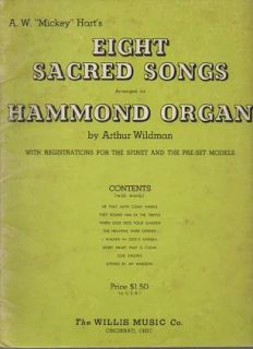 aw mickey hart s eight sacred songs arranged for hammond organ