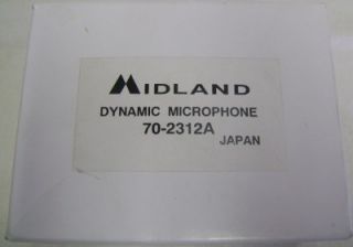 Midland Dynamic Microphone 70 2312A 70 1337 70 1337B Replacement Mic