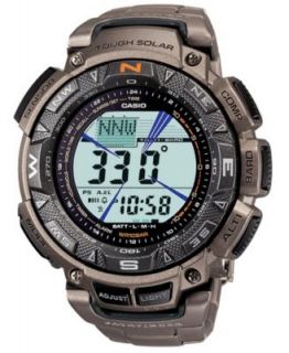 Shock Watch, Mens Digital Pathfinder Titanium Bracelet PRW2500T 7