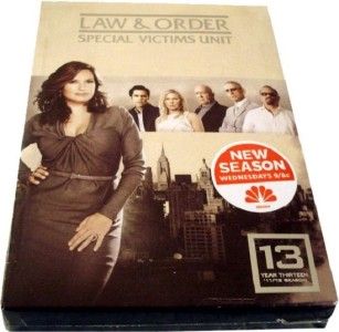 Law Order Special Victims Unit Year Thirteen 13 DVD 2012 5 Disc Set