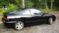 1995 Black Honda Acura