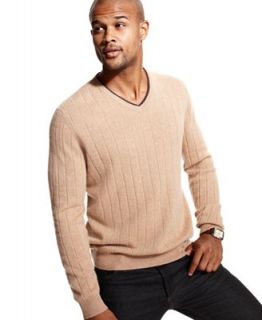 Club Room Sweater, Cashmere Drop Needle Ribbed Sweater
