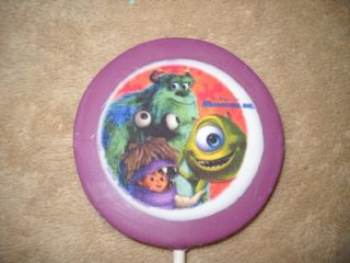 Decal 3 Round Boo Sully Mike Monsters Inc Lollipops Lollipop