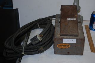 Airco Miller TIG Welding Foot Pedal Control with NEMA Style Plugs Inv