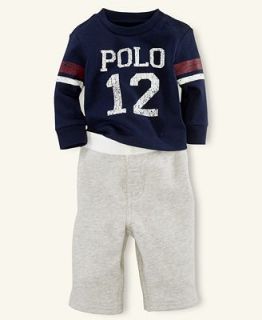 Ralph Lauren Baby Set, Baby Boys Athletic Shirt and Pants