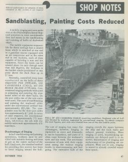 Bureau of Ships Journal 1954 Naval Military Construction Repair Navy