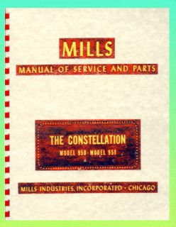 Mills Constellation 950 951 Jukebox Manual