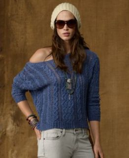 Denim & Supply Ralph Lauren Sweater, Three Quarter Sleeve Fair Isle