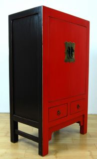 Ming Style Red Black Cabinet Chest Dresser Stand 39