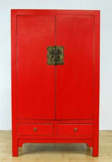 Ming Style Red Black Cabinet Chest Dresser Stand 59 LG