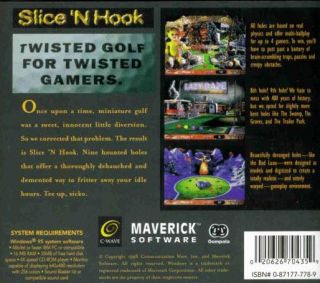 Slice N Hook Haunted Mini Golf PC CD Twisted Putt Game