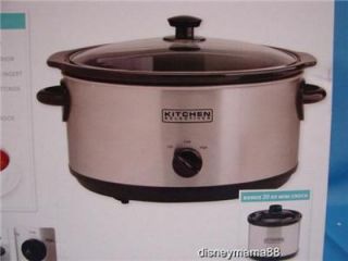 Selectives 5 Quart Stainless Slow Cooker with Mini Cooker SC 502PB
