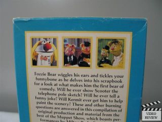 Video Fozzies Muppet Scrapbook VHS Racquel Welch Milton Berle