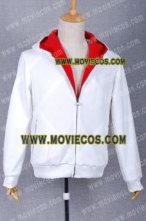 Assassins Creed II Desmond Miles Hoodie Cosplay Costume Jacket White