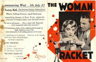 Blanche Sweet Is Part of The Woman Racket Original MGM U s Herald