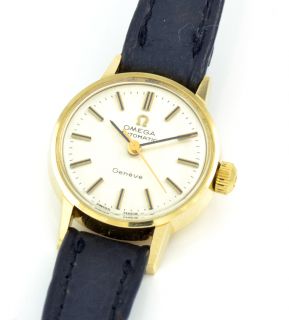 Vintage Omega Ladies Watch Gold Seamaster 18K 1950S