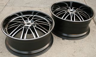 Ruff Racing 947 22 Black Rims Wheels Maxima Staggered 22 x 9 0 10 5H