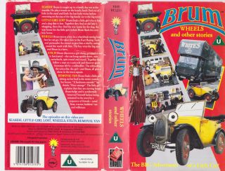 Brum Wheels and Other Storiesvhs Video PAL RARE Find