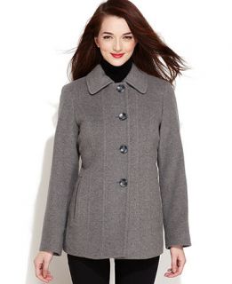Jason Kole Coat, Wool Blend Club Collar   Womens Coats