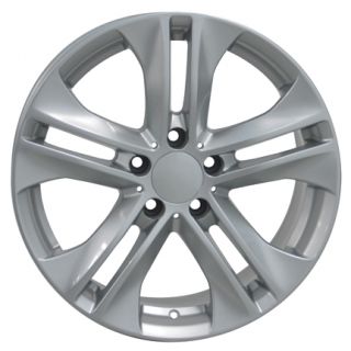 17 Rim Fits Mercedes Replica Wheels Silver 17x8 Set