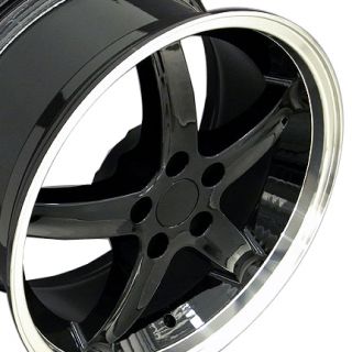 20 Black Cobra Style Wheels Set of 4 Rims Fit Mustang® GT