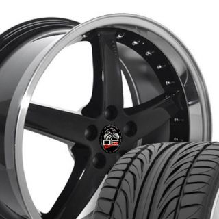 20 8 5 10 Black Cobra Wheels Falken ZR Tires Rims Fit Mustang® GT 94