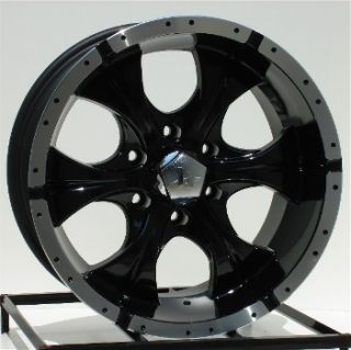 17 inch Black Wheels Rims Dodge RAM Durango 5 Lug Helo