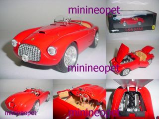 Hot Wheels Elite Ferrari 166 mm 1 18 Diecast Red
