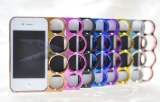 Brass Knuckles Hard Bumper Side Rim Cover Case for iPhone 4 4S