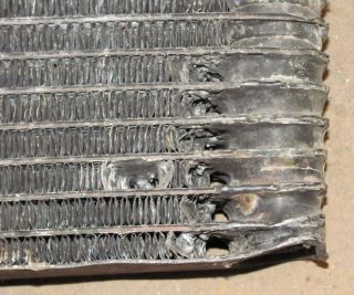 You are bidding on a used original aluminum radiator for a 1969