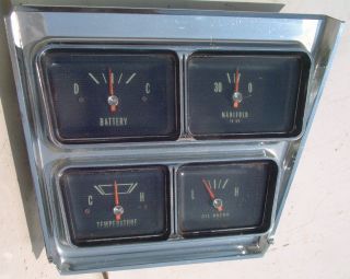 This is an original gauge section from a 1966 Caprice.