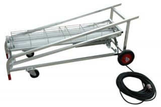 Paint Spray Booth Light on Dolly Cart with Wheels 4 Foot 2L