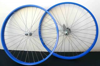 Cruiser Bike 26x2.125 Rear & Front Wheels Rims w coaster Brake Blue