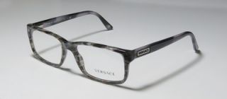 New Versace 3154 54 17 140 Gray Horn Full Rim Eyeglasses Glasses