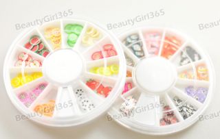 Wheel Nail Art 12 Mix Colors Colorful Clear Rhinestone Decoration