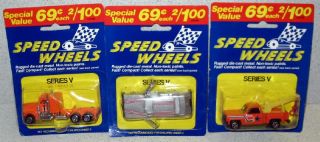 Diecast Series V Speed Wheels Lot of 3 Cars 4