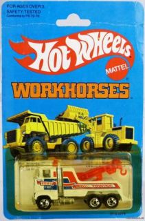Hot Wheels Workhorses Rig Wrecker 3916 NRFP Mint 1981 White
