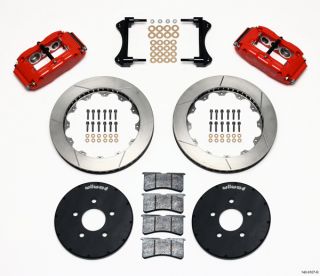 Wilwood Disc Brake Kit Front Rear 94 04 Mustang 13 Red Calipers