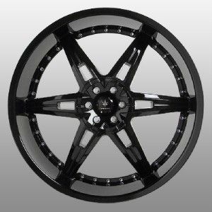 22 inch Verde Allusion Black Wheels Rims 5x115 300C Charger Magnum