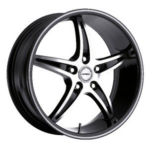 24 inch strada riga black wheels rims 5x115 +15 300c charger magnum