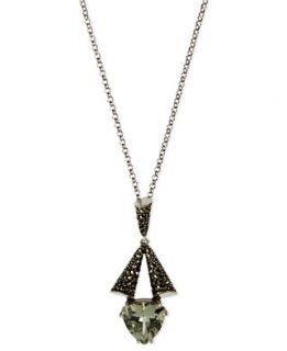 Judith Jack Necklace, Sterling Silver Marcasite (3/5 ct. t.w.) and