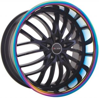 New Konig All Alone 20x10 5x114 3 ET25 Black Prizma