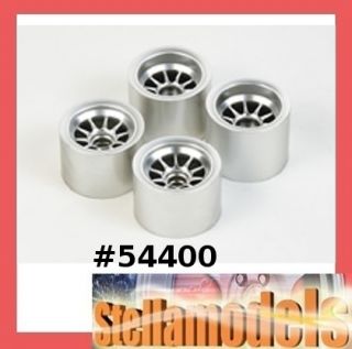 54400 Tamiya F104 Metal Plated Wheels for Sponge Tires