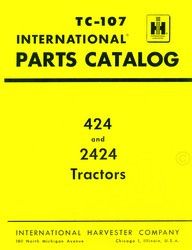 The Farmall International 424 and 2424 Tractors Parts Catalog Manual