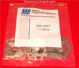 Walbro D20 Wat Gasket and Diaphragm Kit Used by Many Manufacturers