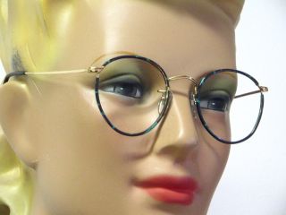 Classical Panto Eyeglasses with Windsor Rims U K D4