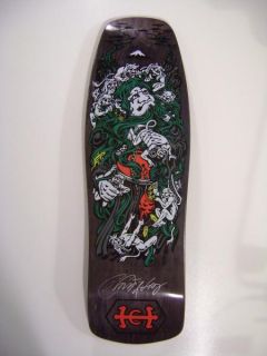 Santa Cruz Christian Hosoi Autographed Monk Skateboard Deck Black