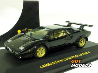 Lamborghini Countach LP5000S 1 43 Scale Model by IXO in Black CLC017