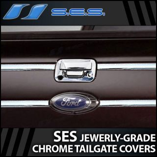 2008 2011 Ford F250/350 SES Chrome Tailgate Cover (w/back up camera