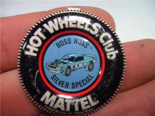 Vintage Hot Wheels Redline Mustang More Buttons Badges RARE